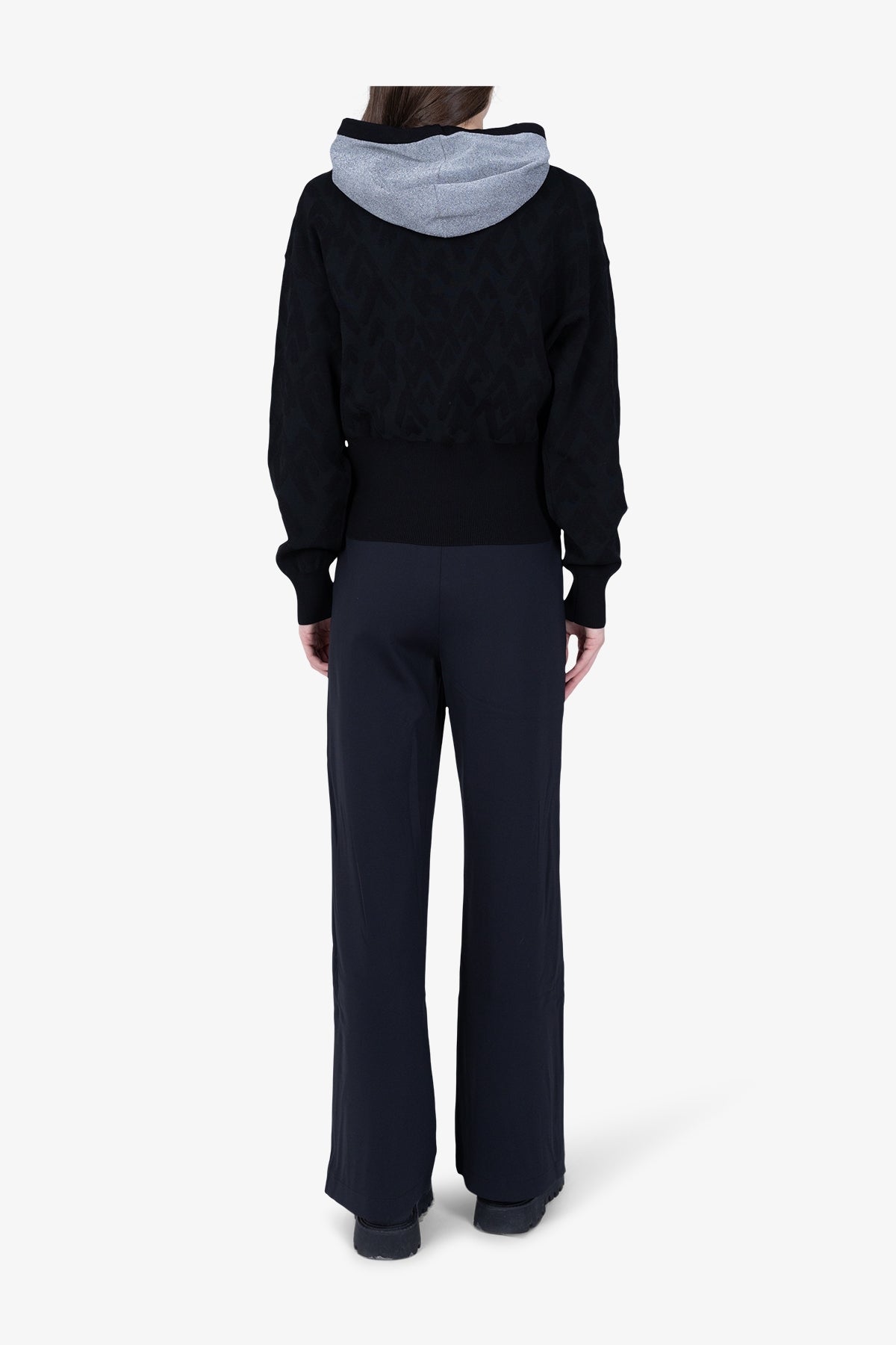 Hoody with Mountain Motif Graphic