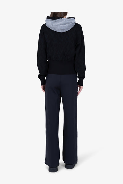 Hoody with Mountain Motif Graphic