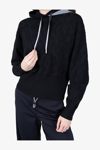 Hoody with Mountain Motif Graphic