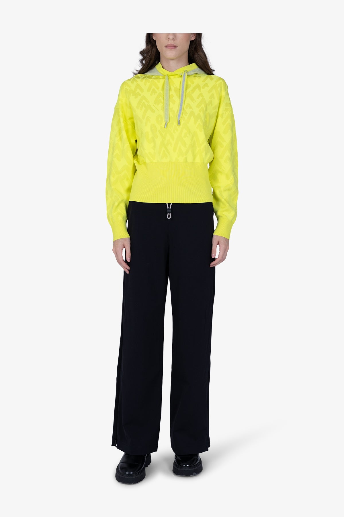 Hoody with Mountain Motif Graphic