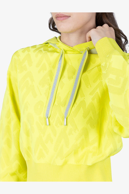 Hoody with Mountain Motif Graphic