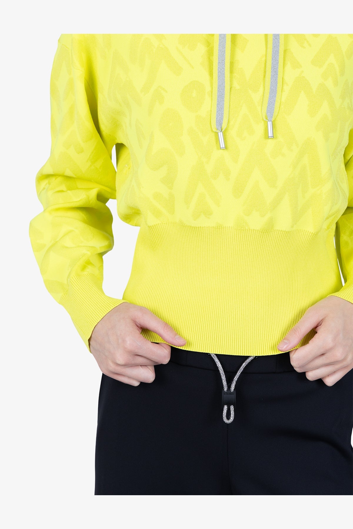 Hoody with Mountain Motif Graphic