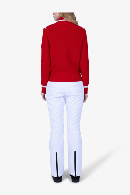 撞色拼接絎縫飛行員夾克