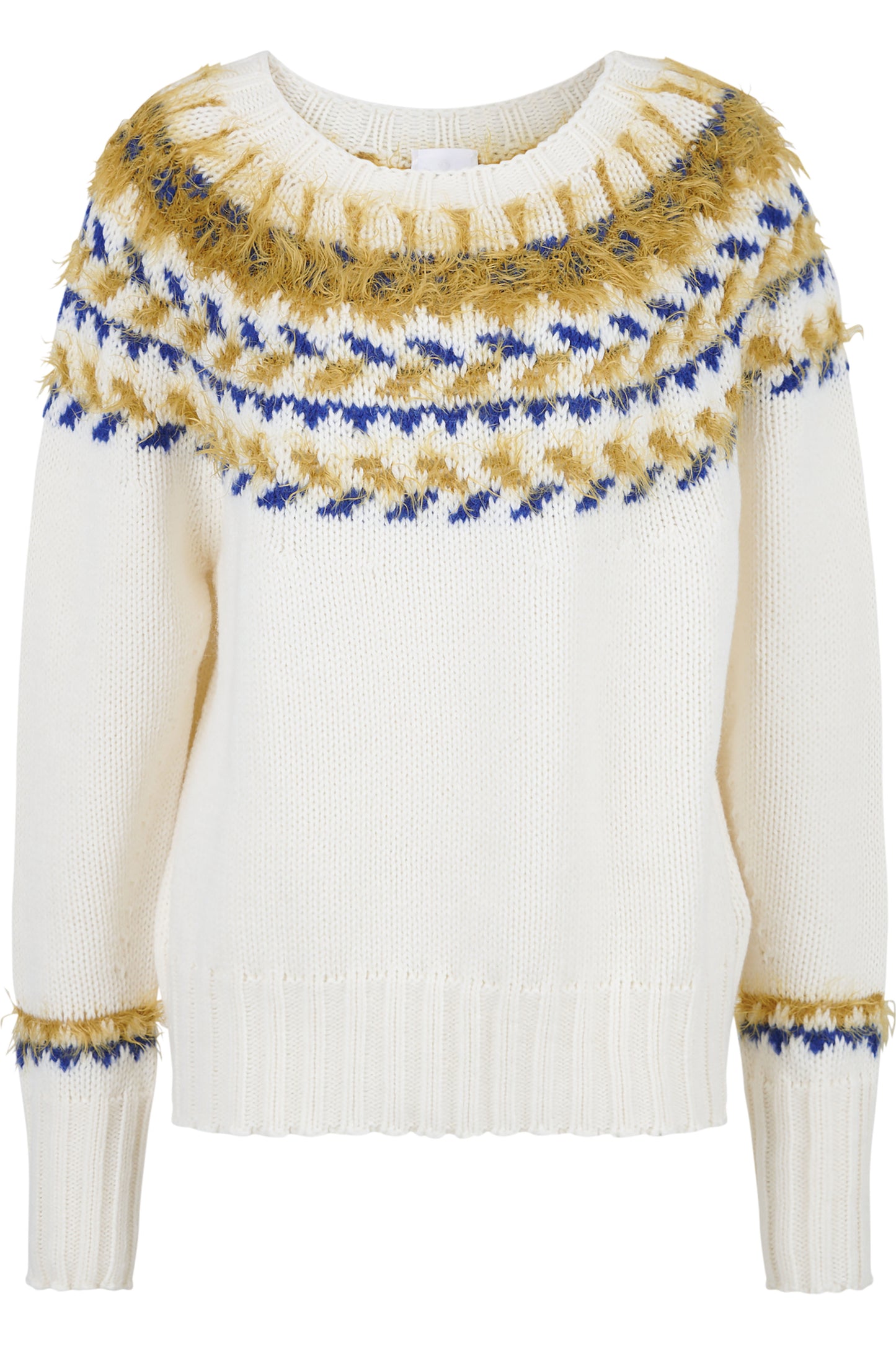 Jumper with Norwegian Jacquard