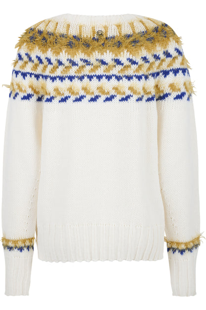 Jumper with Norwegian Jacquard