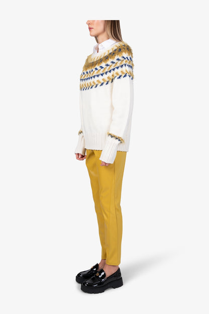 Jumper with Norwegian Jacquard