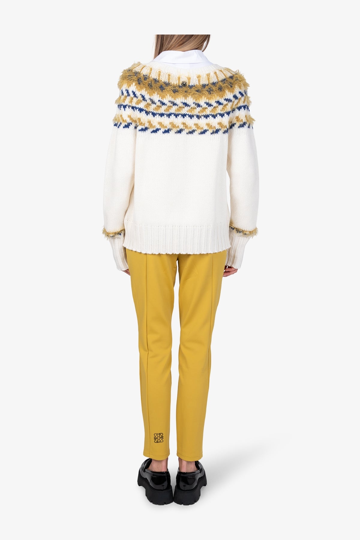 Jumper with Norwegian Jacquard