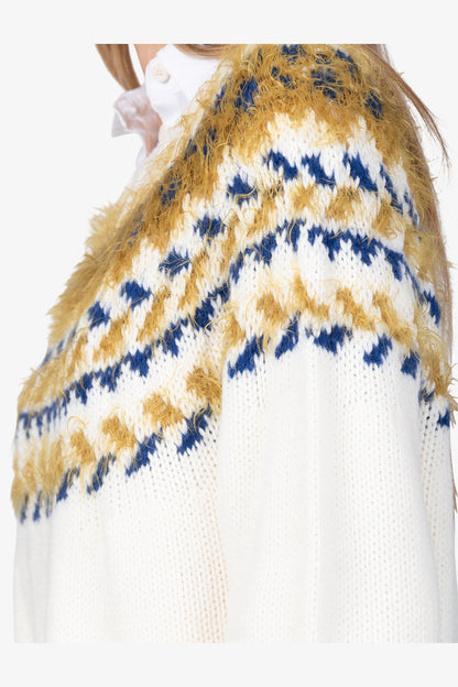 Jumper with Norwegian Jacquard