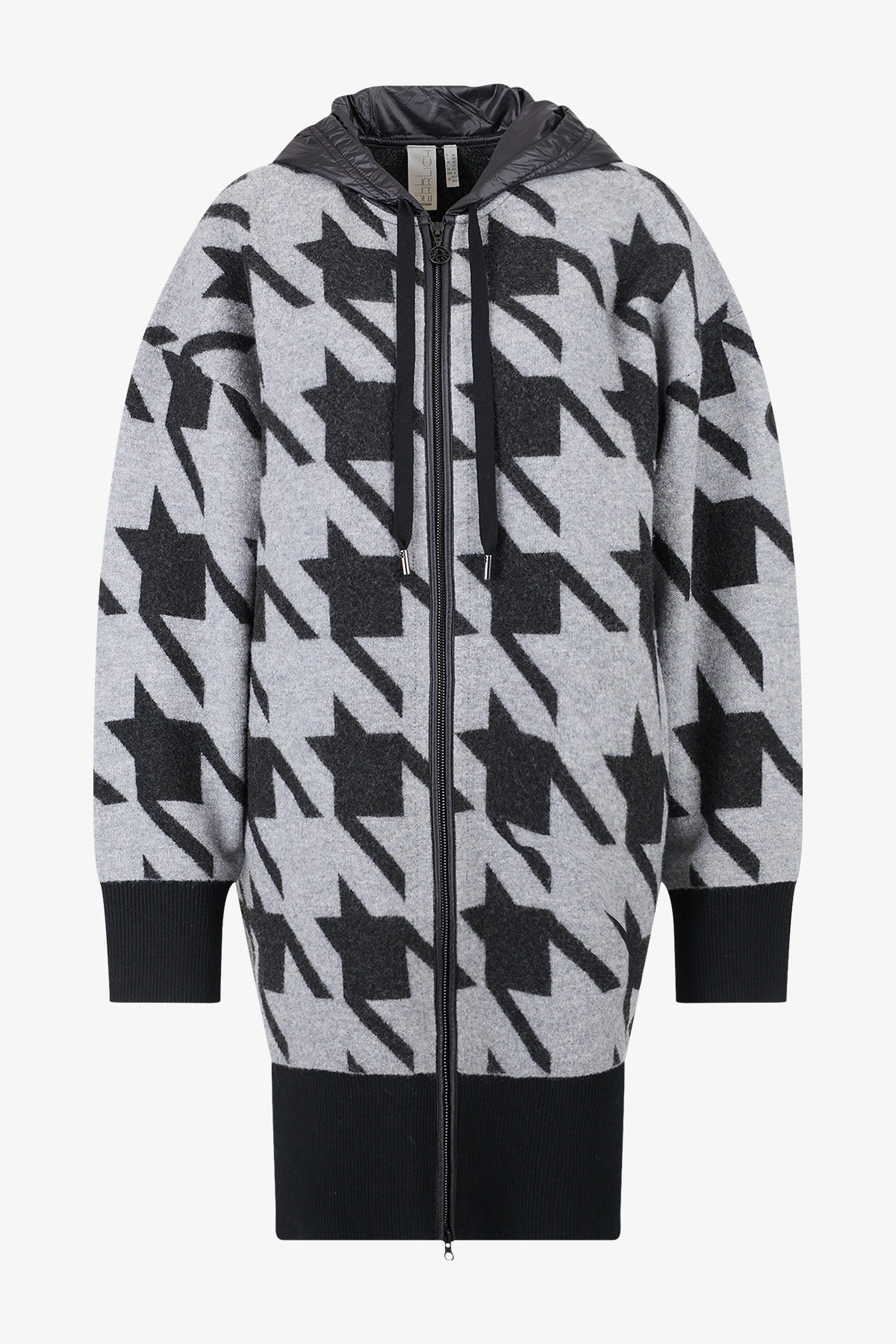 Knitted Coat with Hood