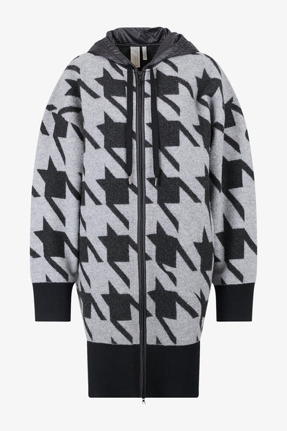 Knitted Coat with Hood