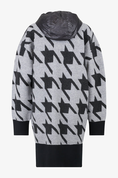 Knitted Coat with Hood