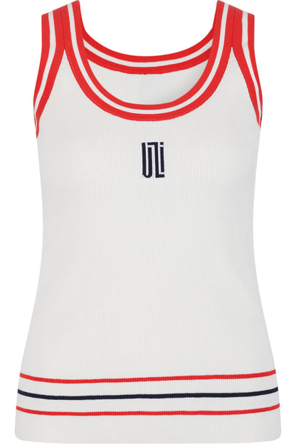 Two-piece Top with Contrast Detail