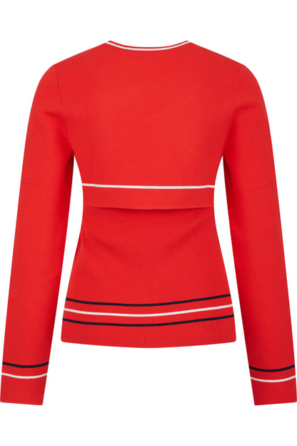 Two-piece Top with Contrast Detail