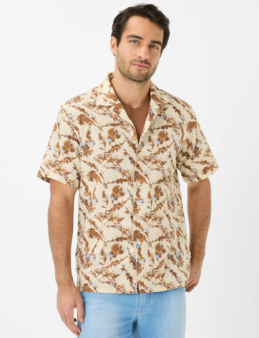 Shirt in Cotton-Linen Mix