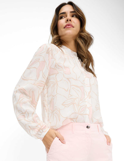 Poplin: Blouse Out of Pure Viscose