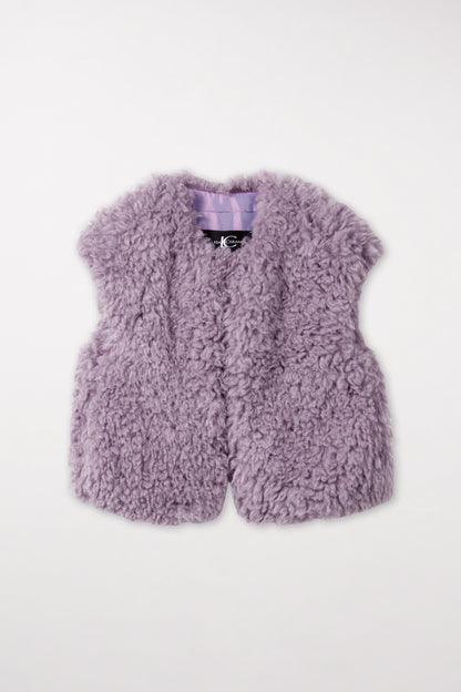 Cropped Waistcoat in Ultra-soft Fake Fur