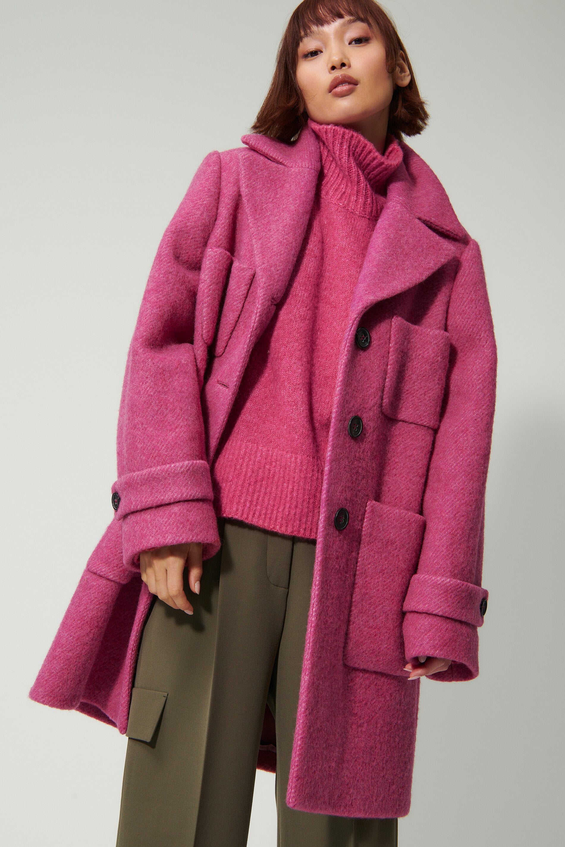 Shetland Wool Coat with large pockets – Karin Veit