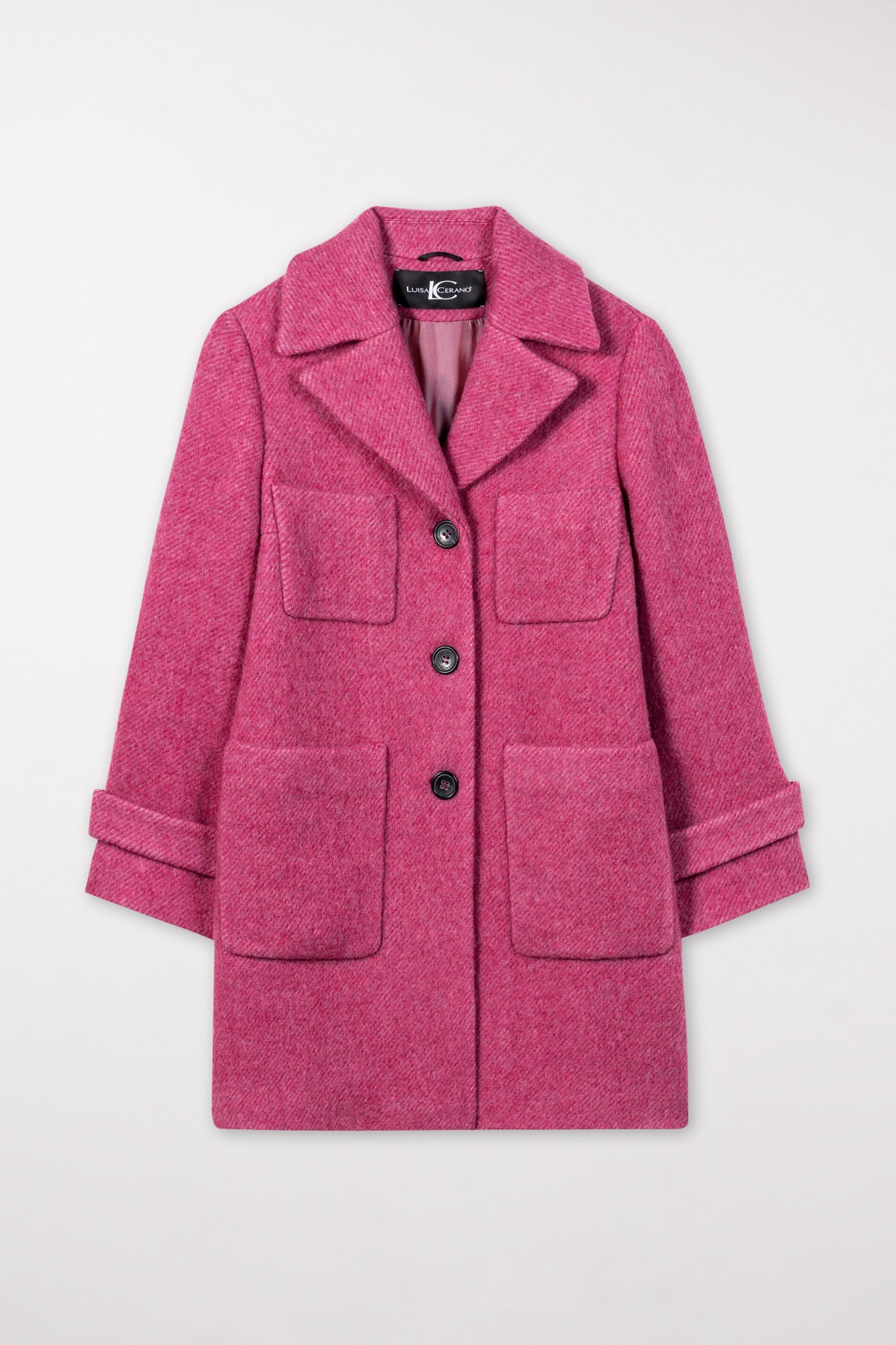 Shetland Wool Coat with large pockets