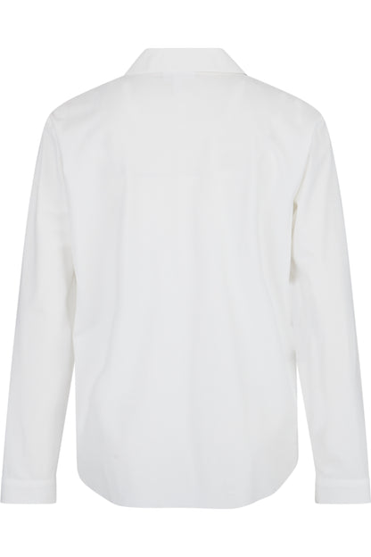 Slip-on Blouse with Shirt Collar