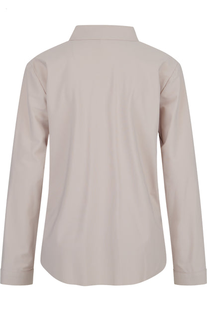 Slip-on Blouse with Shirt Collar
