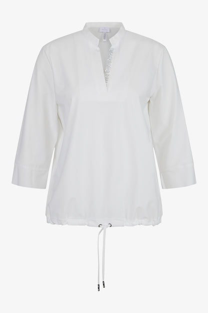 Slip-on Blouse with 3/4 Sleeves