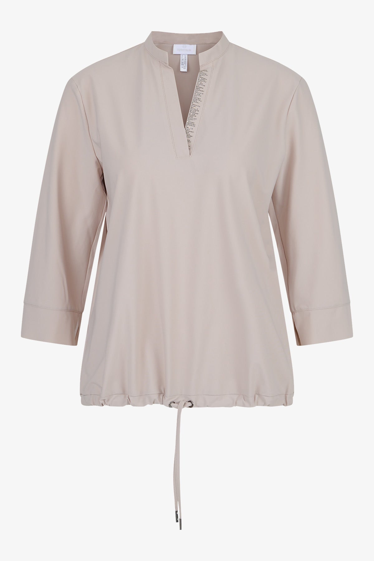 Slip-on Blouse with 3/4 Sleeves