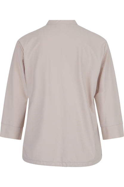 Slip-on Blouse with 3/4 Sleeves