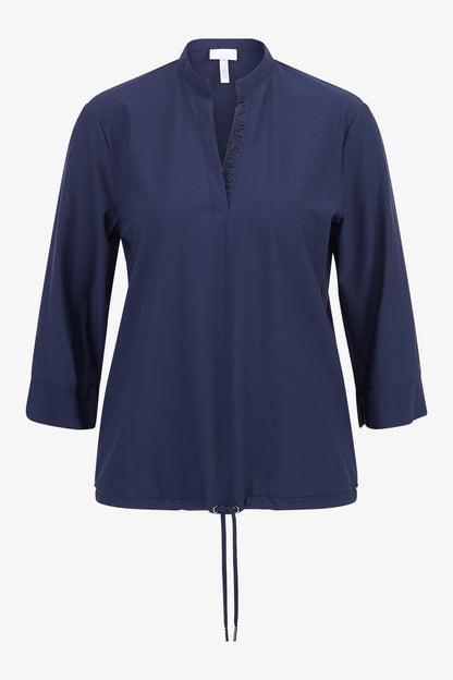 Slip-on Blouse with 3/4 Sleeves