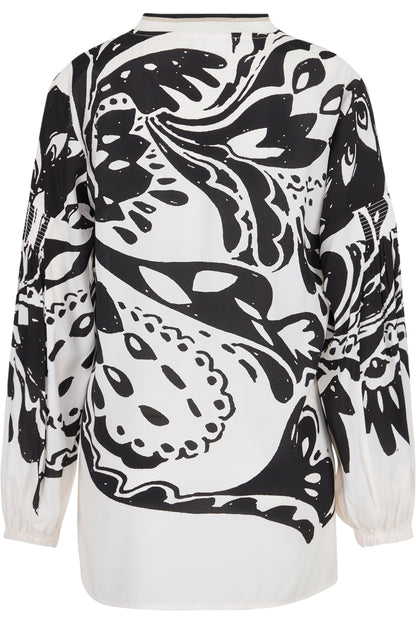 Long Blouse with V-neck