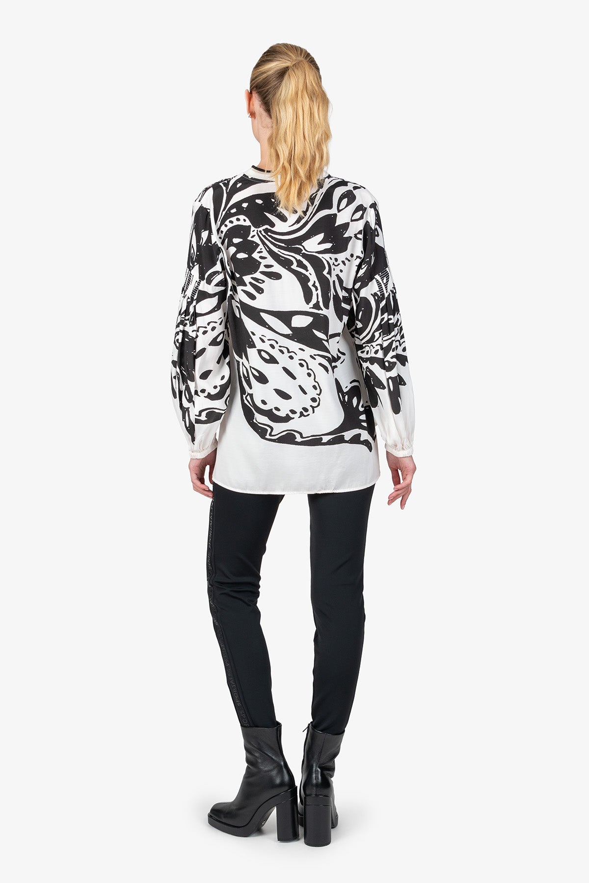 Long Blouse with V-neck