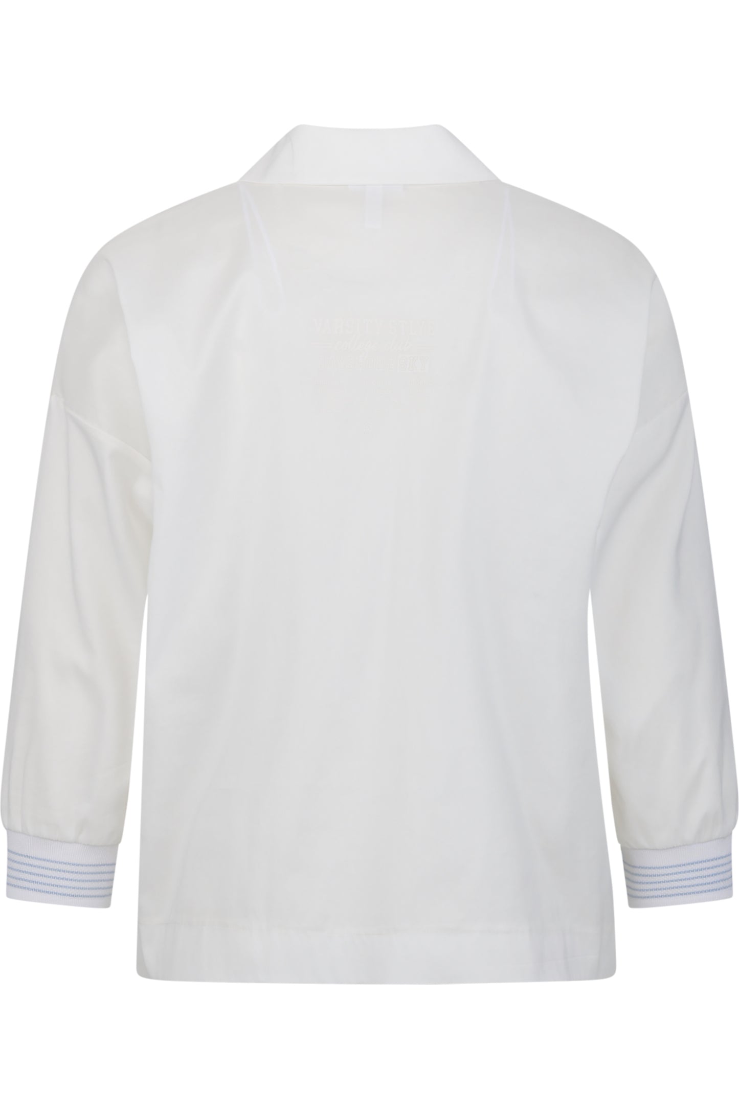 Short Blouse with Shirt Collar