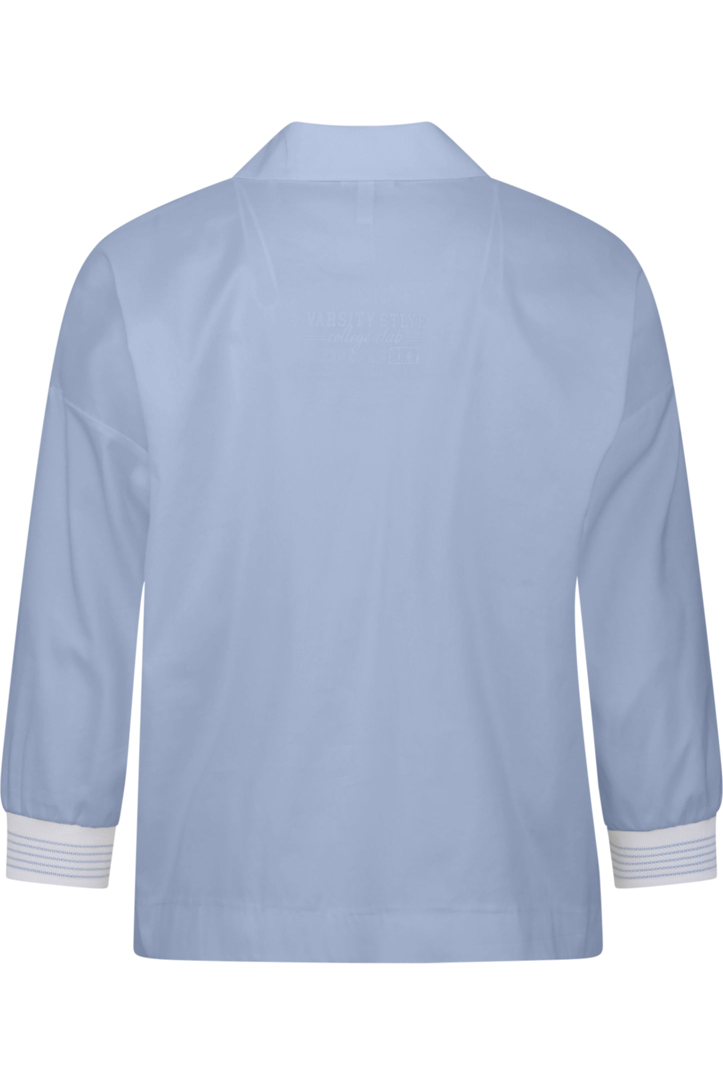 Short Blouse with Shirt Collar
