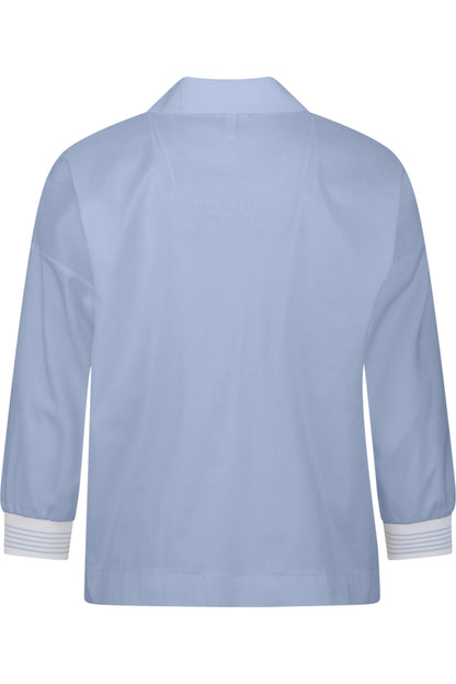Short Blouse with Shirt Collar