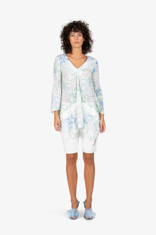 Tunic with V-neck