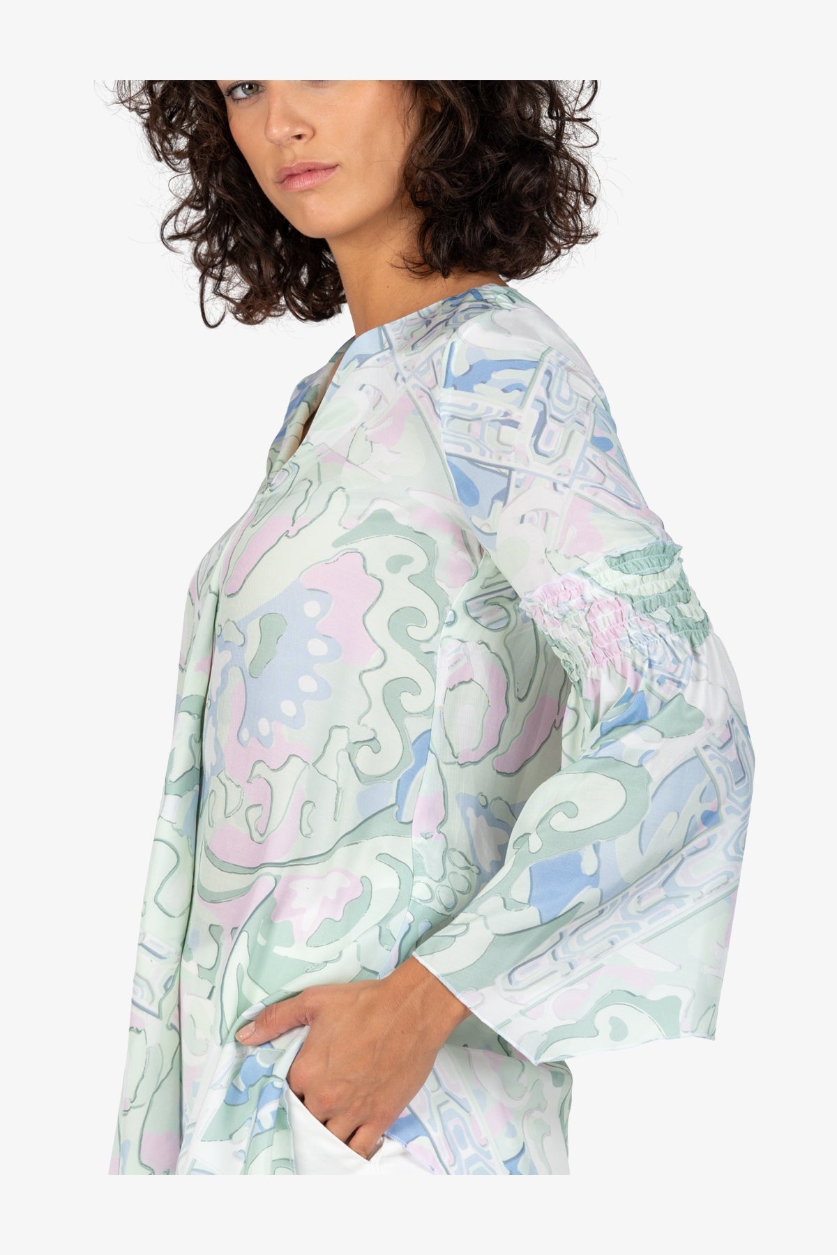 Tunic with V-neck