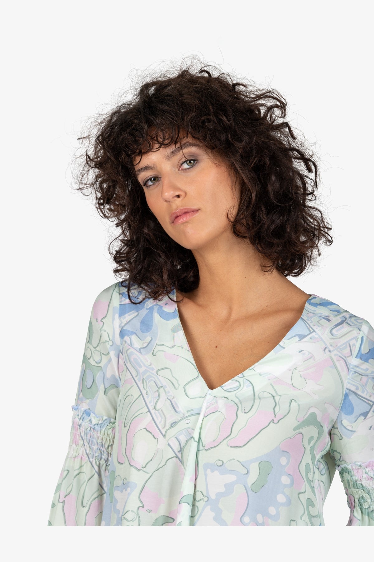 Tunic with V-neck