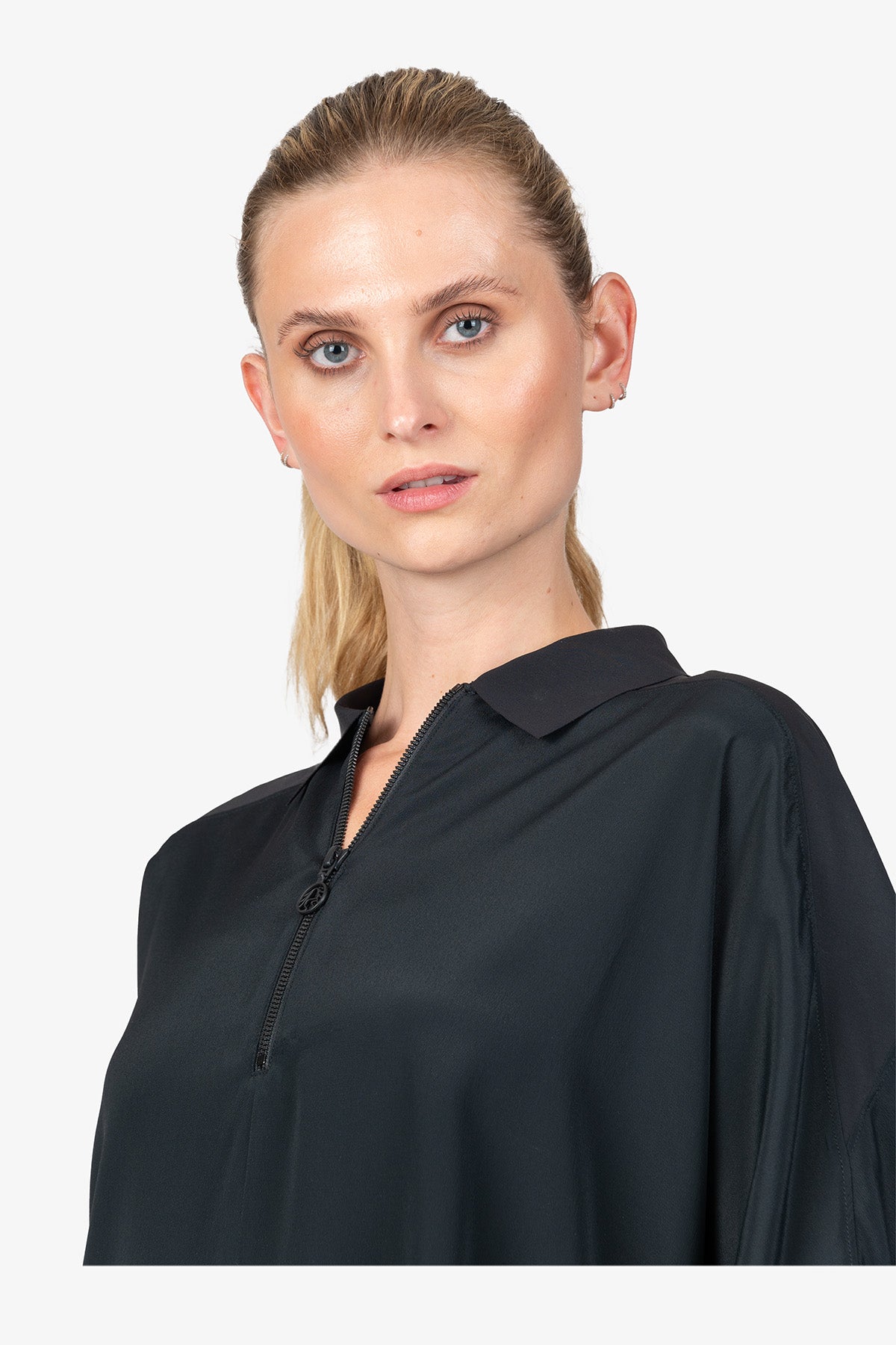 Blouse with Batwing Sleeves