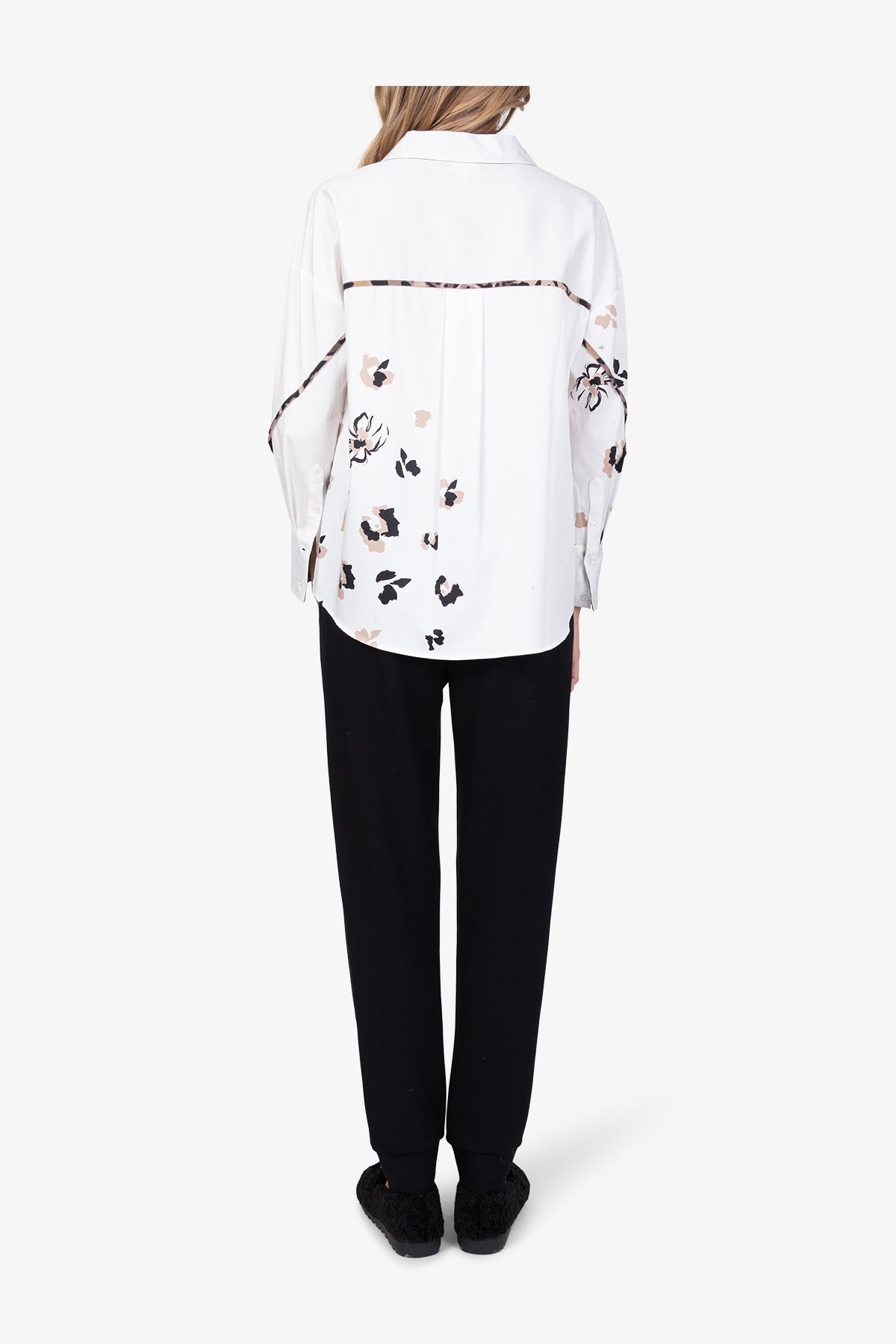 Shirt Blouse with Leo Print