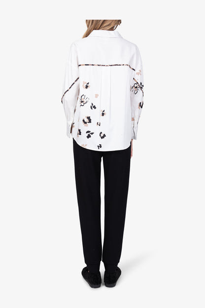 Shirt Blouse with Leo Print