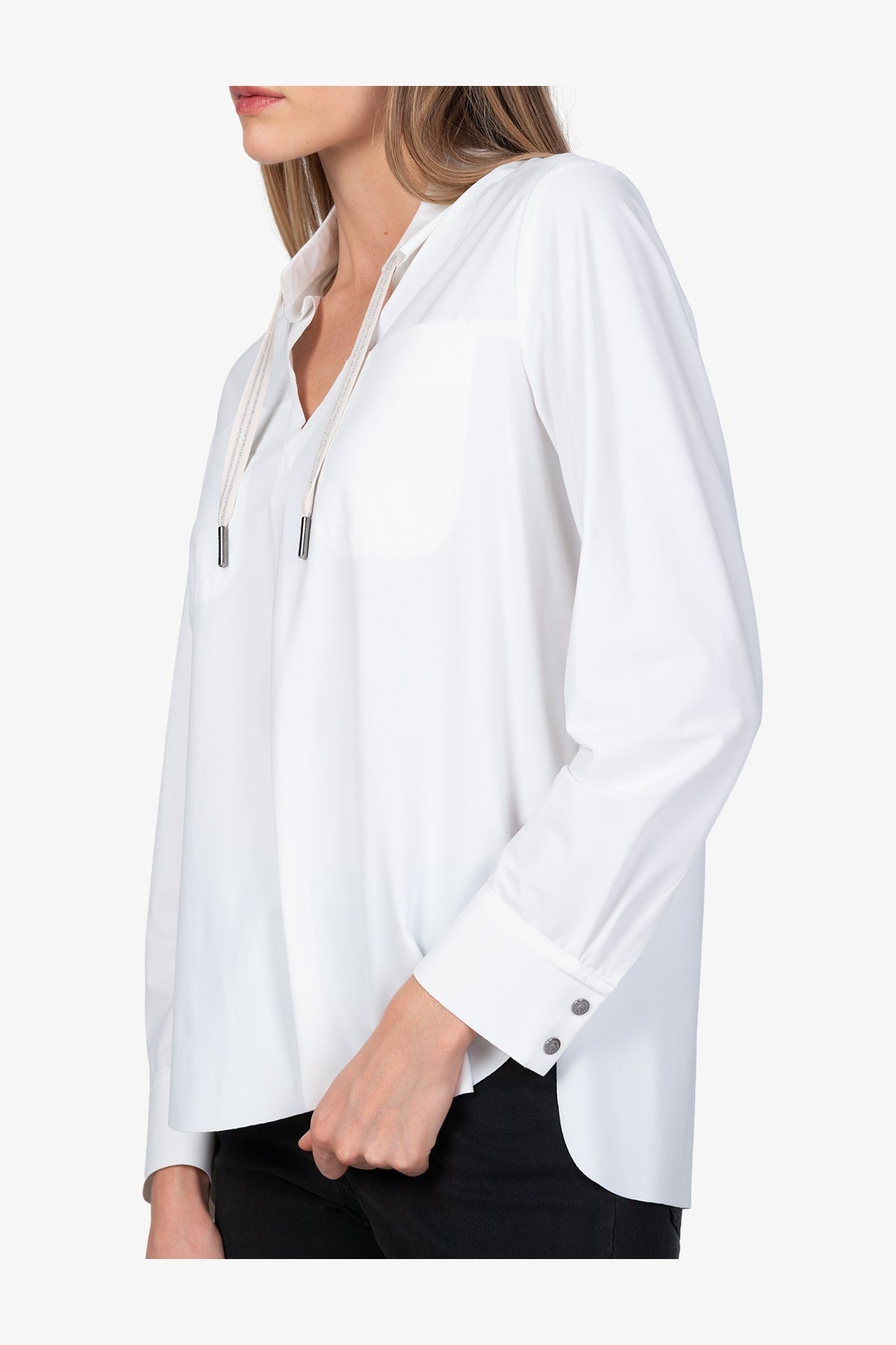 Slip-on Blouse in High-quality Jersey Fabric