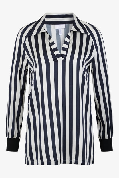 Striped Blouse with Viscose