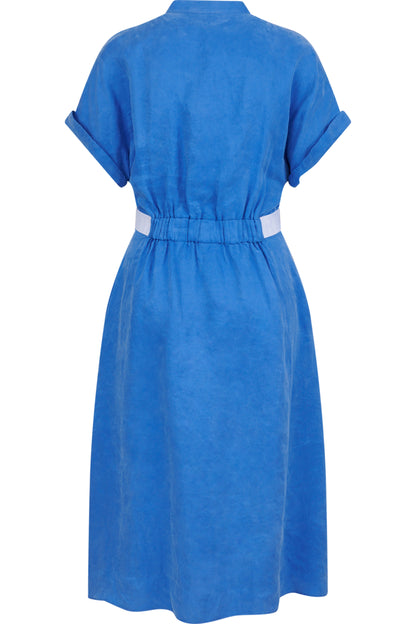 Dress with Stand-up Collar