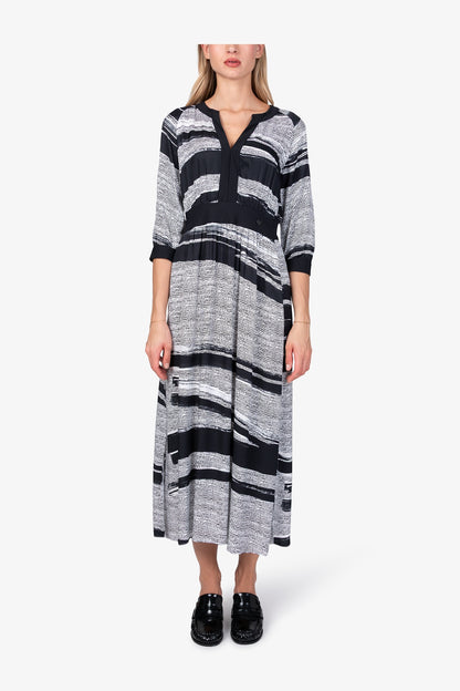 Maxi Dress in Flowing Blouse Fabric