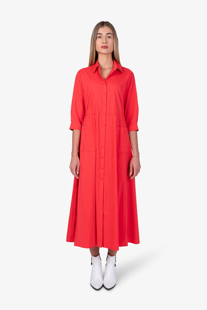 Summery Dress with a Wide Hem