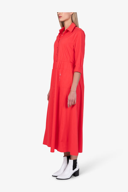 Summery Dress with a Wide Hem