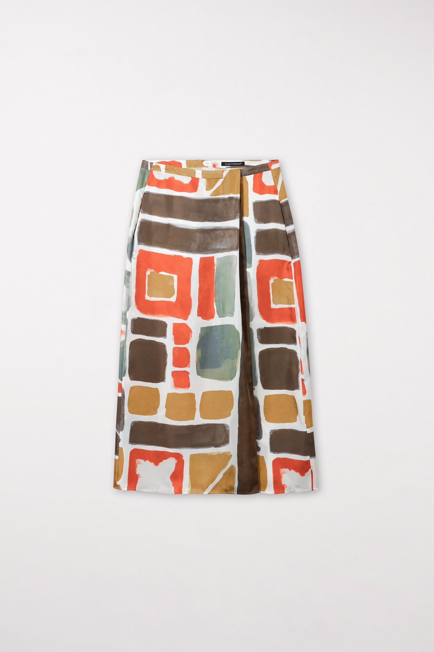 Skirt with Ethnic Print