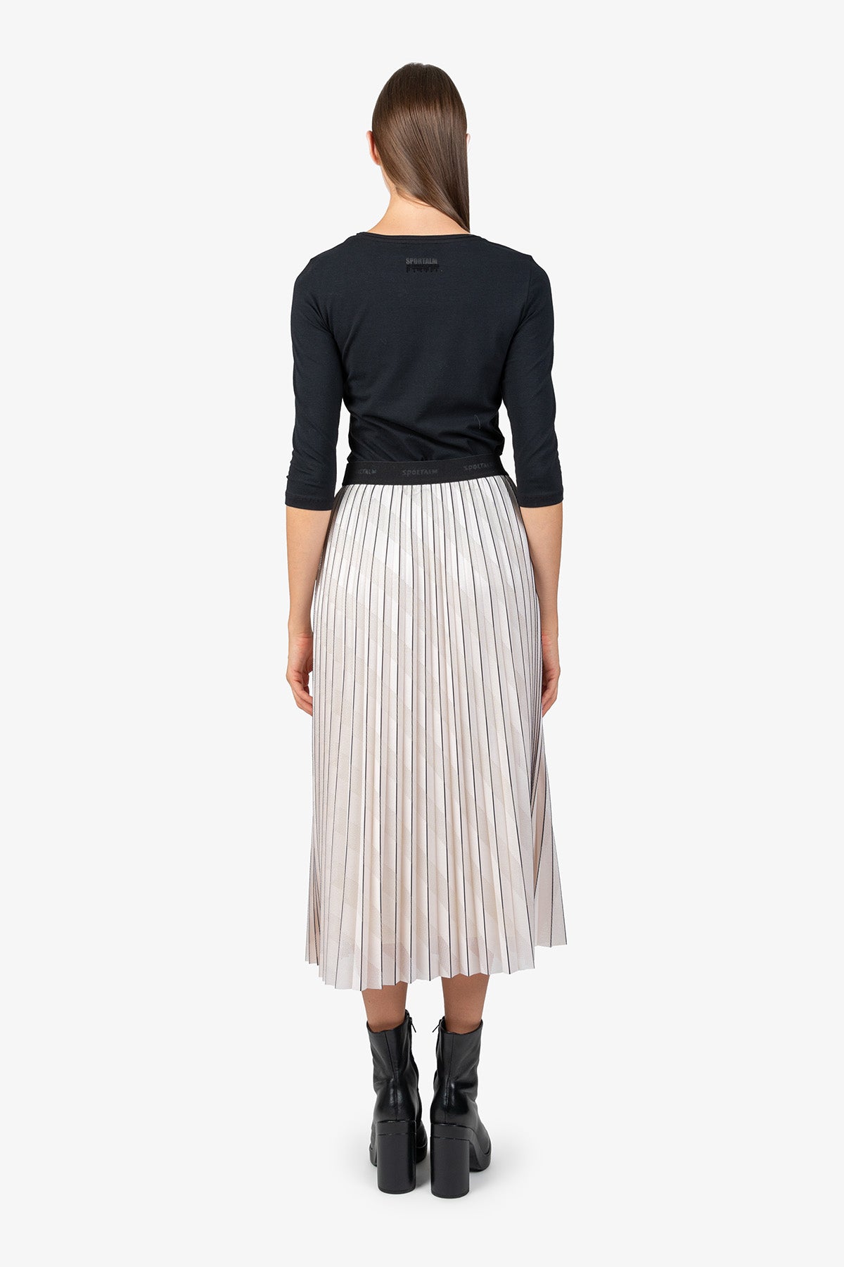 Long Pleated Skirt