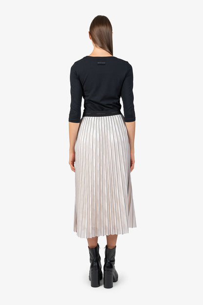 Long Pleated Skirt