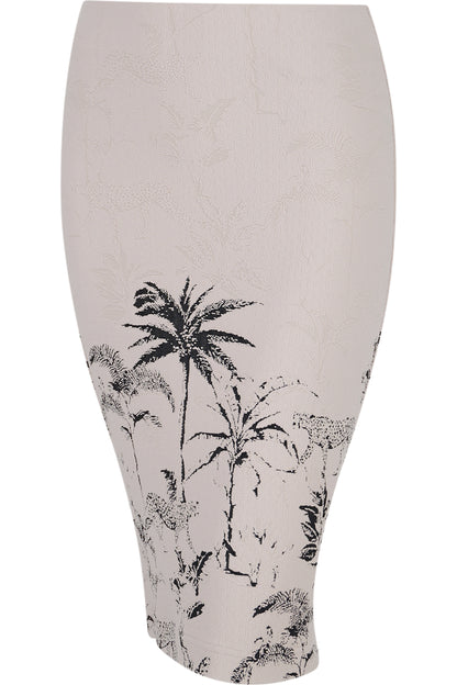Skirt with Palm and Tiger Motif