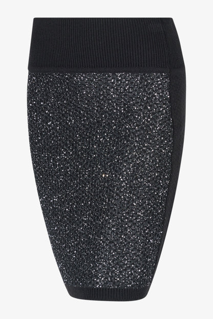 Knitted Skirt with Sequin Knit